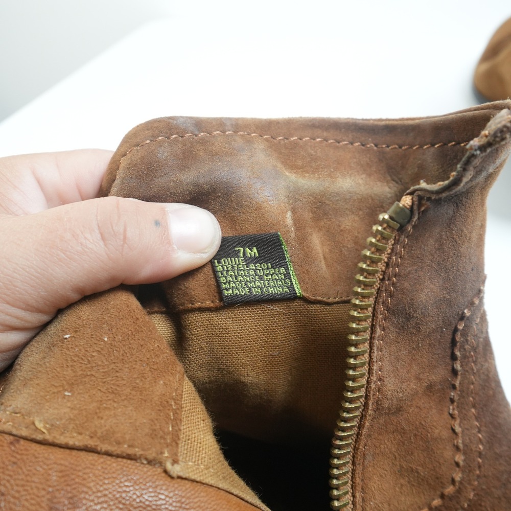 Brown Suede Fringe Ankle Boots - Picture 8 of 12